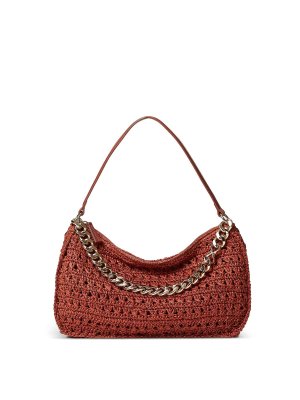 TWINSET: ショルダーバッグ - ショルダーバッグ - ブラウン