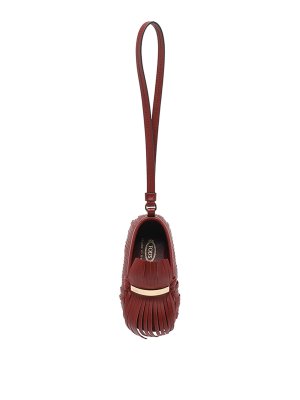 TOD'S: key holders - Leather Gommino Charm