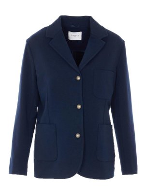 CIRCOLO 1901: giacche blazer - Chiusura con bottoni monopetto blu