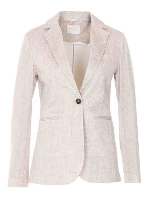 CIRCOLO 1901: blazers - Beige Single Breasted Button Jacket