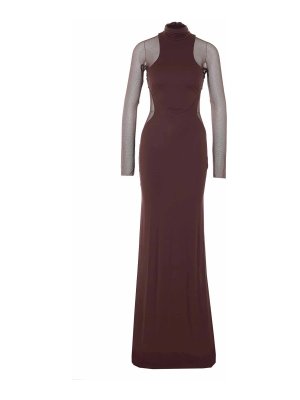 ELISABETTA FRANCHI: Abendkleider - Abendkleid - Braun