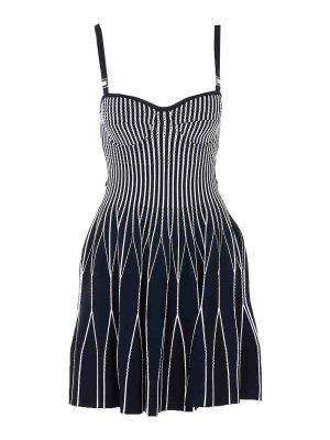 ELISABETTA FRANCHI: short dresses - Black Mini Dresszip And Hook Closure