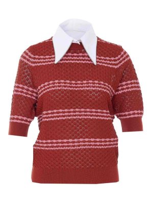 ESSENTIEL ANTWERP: crew necks - Red Jantasy Pullover