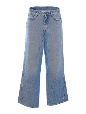 OFF-WHITE: Schlagjeans - Schlagjeans - Blau