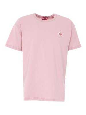 DIESEL: Camisetas - Camiseta - Color Carne Y Neutral