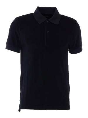 TOM FORD: polo shirts - Black Velvet Polo