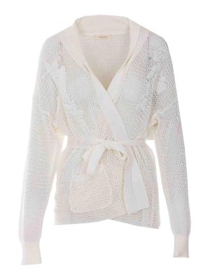 TWINSET: Cardigans - Cardigan - Blanc