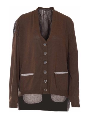 UMA WANG: Cardigans - Cardigan - Marron