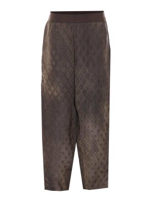 UMA WANG: jeans a zampa - Pantaloni Palmer marroni