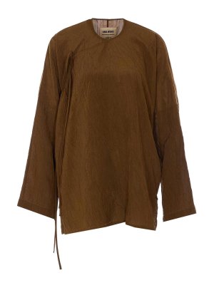 UMA WANG: Top e canotte - Top Tanesha marrone