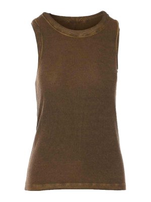 UMA WANG: Tops y camisetas sin mangas - Top - Verde