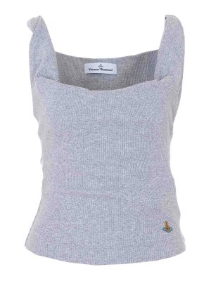 VIVIENNE WESTWOOD: Tops und Tank Tops - Top - Grau