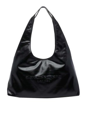 ALEXANDER WANG: shoulder bags - Black Medium Pike Hobo Bag