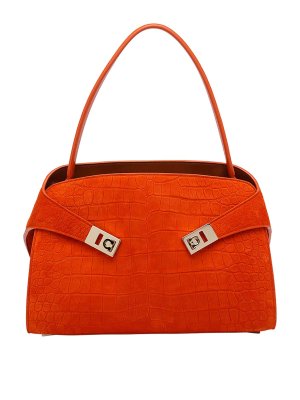 FERRAGAMO: Schultertaschen - Schultertasche - Orange