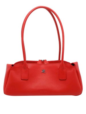 Courreges: borse a spalla - Borsa a tracolla in strip naplack