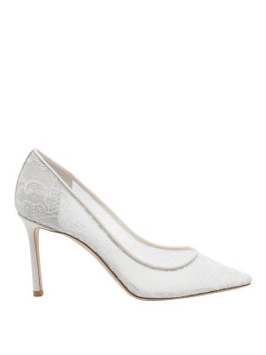 JIMMY CHOO: court shoes - White Romy Pumps