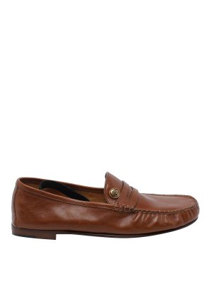 VERSACE: Loafers & Slippers - Rovere Guanto Leather Loafers
