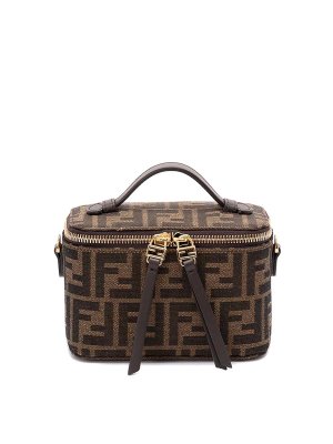 FENDI: Cases & Covers - `Jacquard Ff` Vanity Bag