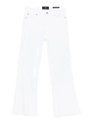 7 FOR ALL MANKIND: Jeans Rectos - Vaqueros Rectos - Blanco