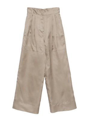 ALBERTA FERRETTI: pantaloni casual - Pantaloni di organza
