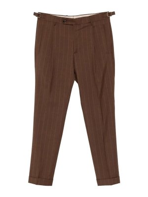 BERWICH: Pantalons casual - Pantalons Décontractés - Marron