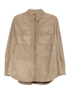 BRUNELLO CUCINELLI: shirts - Leather Shirt