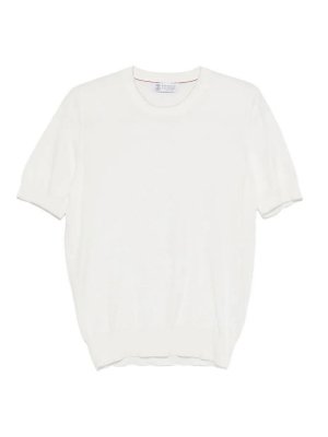 BRUNELLO CUCINELLI: T-shirts - T-Shirt - Weiß