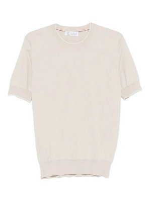 BRUNELLO CUCINELLI: t-shirts - Cotton Lightweight Knit T-Shirt