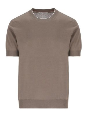 BRUNELLO CUCINELLI: Camisetas - Camiseta - Beis