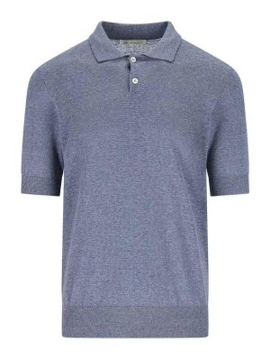 BRUNELLO CUCINELLI: Polos - Polo - Denim