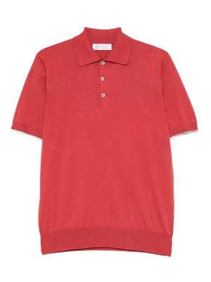 BRUNELLO CUCINELLI: Poloshirts - Poloshirt - Rot