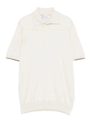 BRUNELLO CUCINELLI: ポロシャツ - ポロシャツ - 白