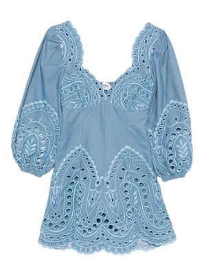 CHARO RUIZ: Robes courtes - Robe Courte - Bleu