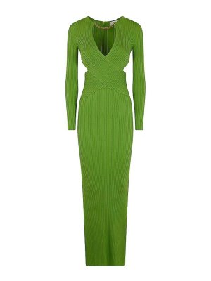 ELISABETTA FRANCHI: ニーレングスドレス - 膝丈ドレス - 緑