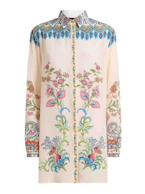 ETRO: shirts - Long Shirt With Side Vents