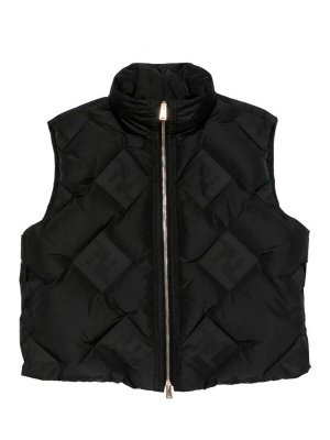 FENDI: waistcoats & gilets - Puffy Jacquard Gilet