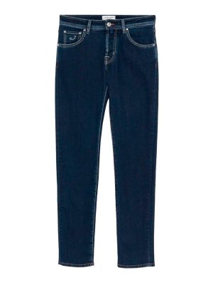JACOB COHEN: straight leg jeans - `Nick Slim` Super Slim Fit 5-Pocket Pants