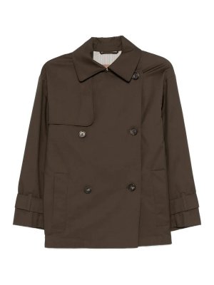 Max Mara: Trenchcoats - Trenchcoat - Grün