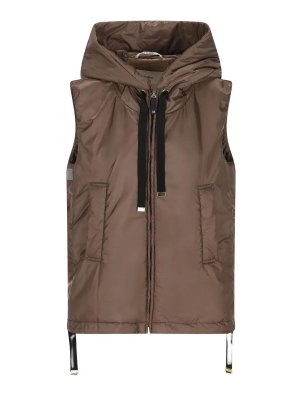Max Mara: padded jackets - `Maxmara Thecube` `Greengo` Padded Vest