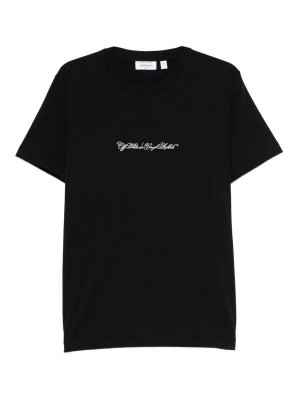 OFF-WHITE: t-shirts - `Script Arrow` Short Sleeve Slim T-Shirt