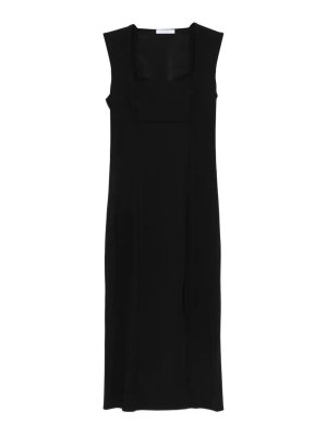 PATRIZIA PEPE: Vestidos media pierna - Vestido Midi - Negro