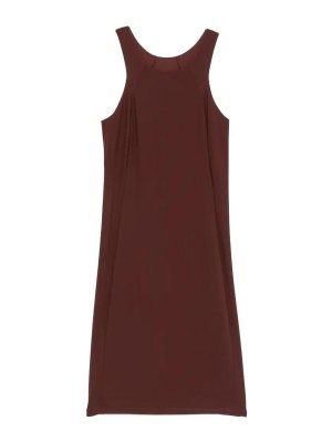 PATRIZIA PEPE: Vestidos media pierna - Vestido Midi - Marrón