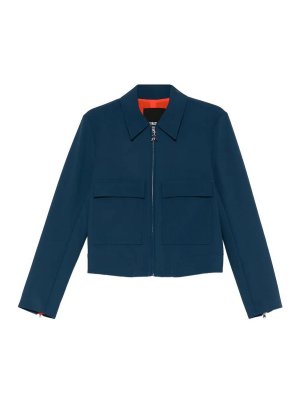 PATRIZIA PEPE: casual jackets - Twill Sporty Jacket