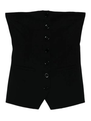 PATRIZIA PEPE: Tops und Tank Tops - Top - Schwarz