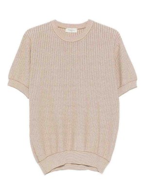 PIACENZA 1733: Strickpullover mit Rundhalsausschnitt - Rundhalspullover - Hellbeige