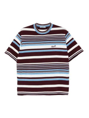 PRADA: crew necks - Striped Round Neck