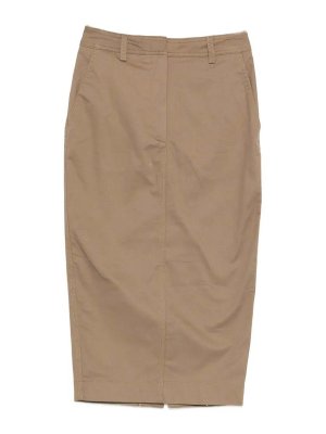 THELATEST: Faldas media pierna y semilargas - Falda Semilarga - Marrón