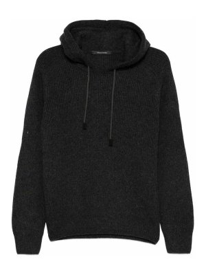 TAGLIATORE: Strickpullover mit Rundhalsausschnitt - Rundhalspullover - Grau