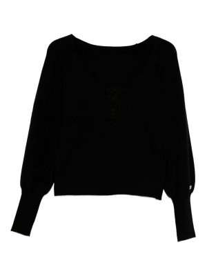 TWINSET: Pull col rond - Pull Col Rond - Noir