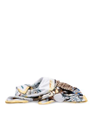 FENDI: Stoles & Shawls - ` Gardening` Print Foulard
